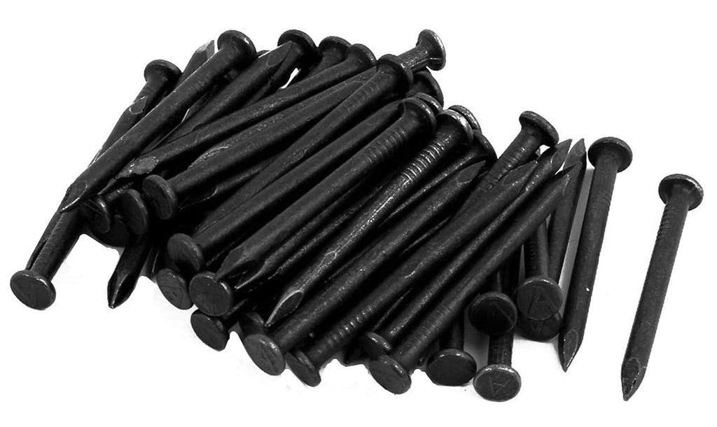  [AUSTRALIA] - Hardware Nails 1.5-inch Length Carbon Steel Point Tip Wall Cement Nail Black 50pcs