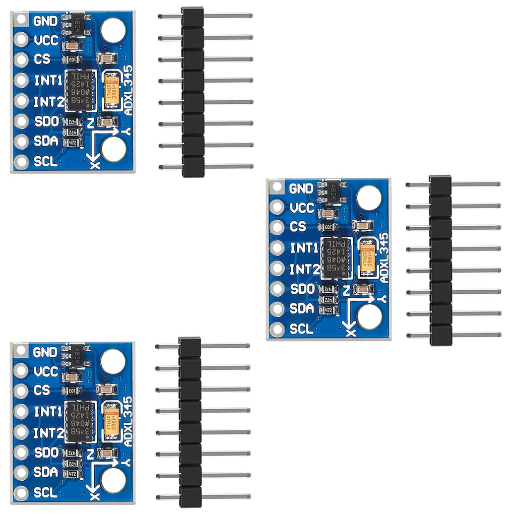  [AUSTRALIA] - ADXL345 Module Accelerometer 3-Axis Accelerometer 3 PCS GY-291 Digital Gravity Sensor Module for Arduino, Raspberry Pi, I2C, SPI, G-Sensor