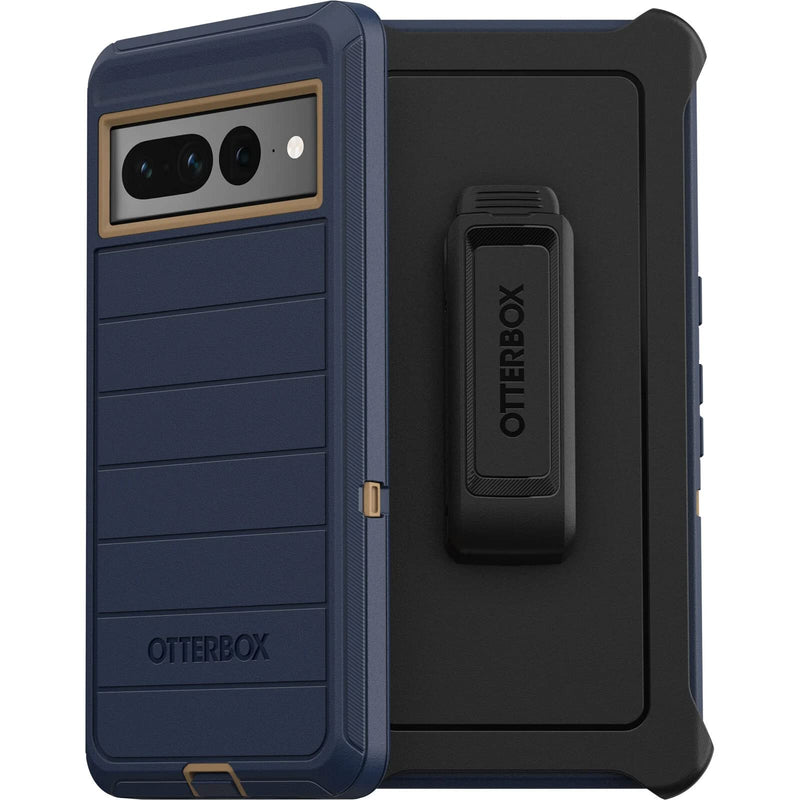  [AUSTRALIA] - OtterBox Defender Series Case for Google Pixel 7 Pro (Only) - Holster Clip Included - Microbial Defense Protection - Non-Retail Packaging - Blue Suede Shoes