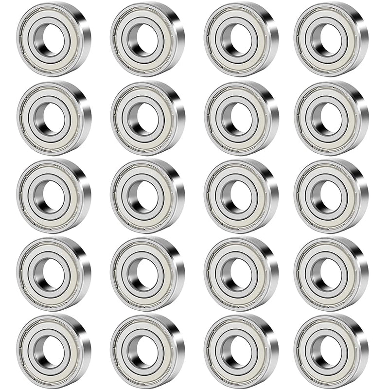  [AUSTRALIA] - 627-ZZ Deep Groove Ball Bearing 7mm x 22mm x 7mm Double Shielded Deep Groove Bearings, Chrome Steel, 20 PCS 627-ZZ 7mmx22mmx7mm (20 PCS)