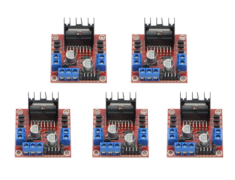  [AUSTRALIA] - WMYCONGCONG 5 PCS L298N Motor Drive Controller Board Module Dual H Bridge DC Stepper Module for Arduino