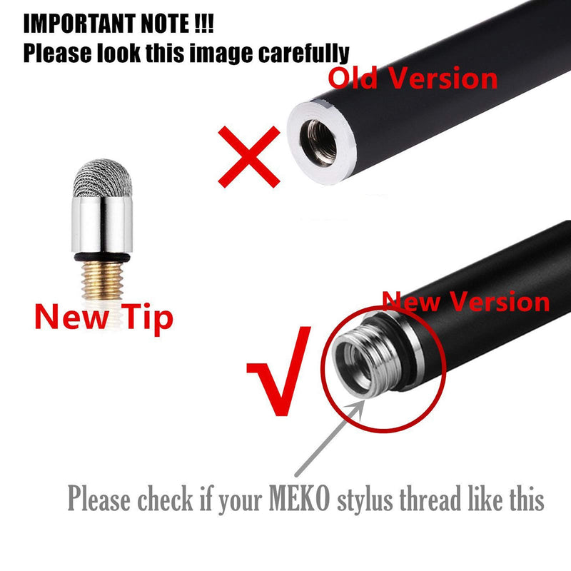 MEKO Thin Fiber Tips for MEKO 1st Generation New Version and 2nd Generation Disc Stylus Only - 6Pcs - LeoForward Australia