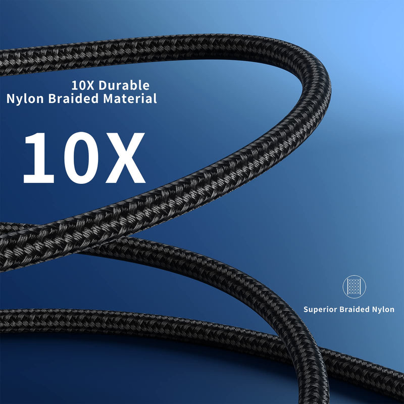  [AUSTRALIA] - ohbox Lightning Cable 3ft 3Pack, Blue iPhone Charger Cable Fast Charging USB Cord Compatible with iPhone 14 13 12 11 Pro Max Mini XS XR 8 7 6s SE iPad Airpods 3