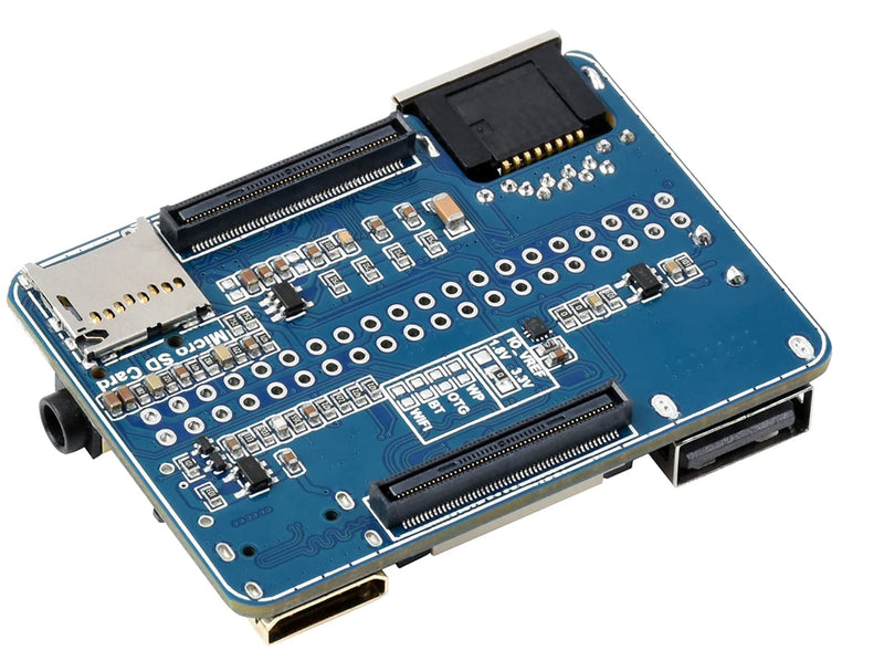  [AUSTRALIA] - Nano Base Board (B) for Raspberry Pi Compute Module 4 Lite/eMMC, with Standard CM4 Socket, with Raspberry Pi 40PIN GPIO Interface, Gigabit Ethernet, USB2.0, DSI, CSI, 3.5mm Audio Jack