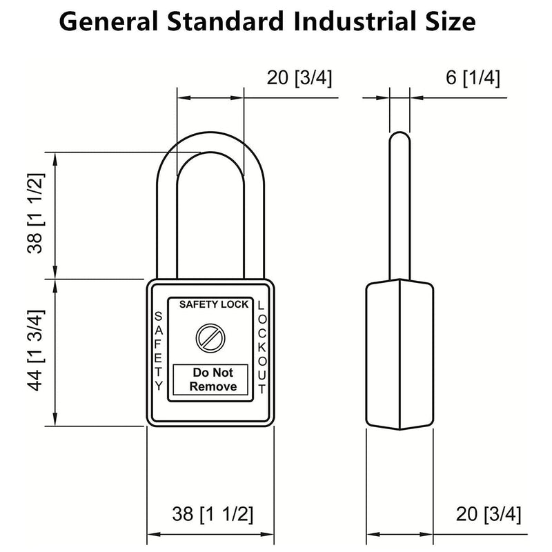  [AUSTRALIA] - Lockout Tagout Lock 5pcs Set Loto Product Padlocks for Lock Out Tag Out Stations and Devices (Blue, Key Alike) Blue