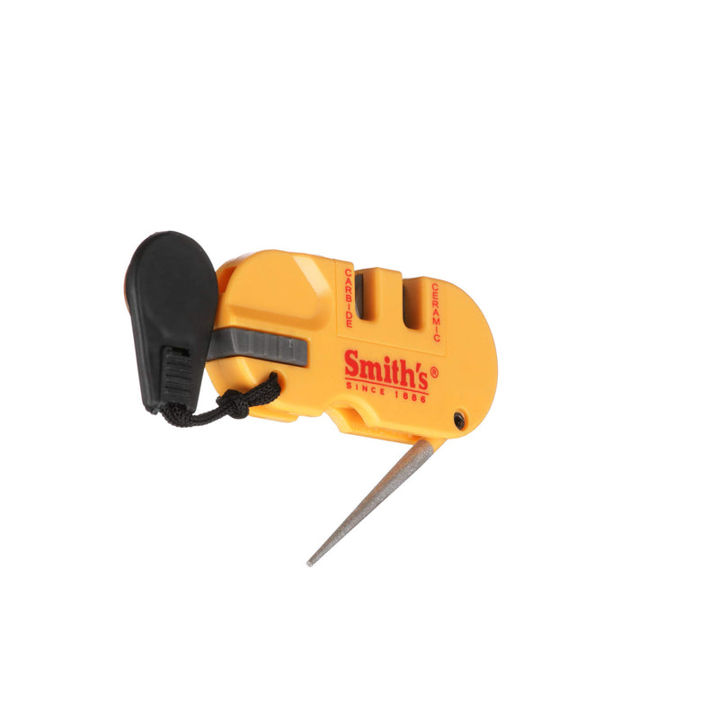 Smith's - S-50364 50364 Pocket Pal X2 Sharpener & Outdoors Tool Yellow - LeoForward Australia