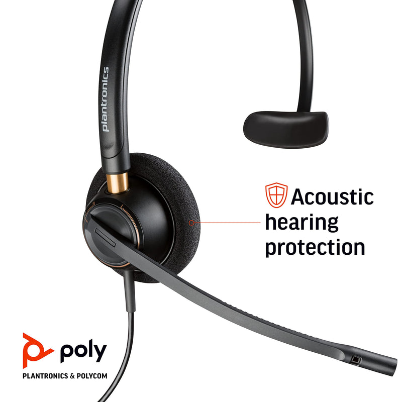  [AUSTRALIA] - Plantronics 89433-01 Wired Headset, Black
