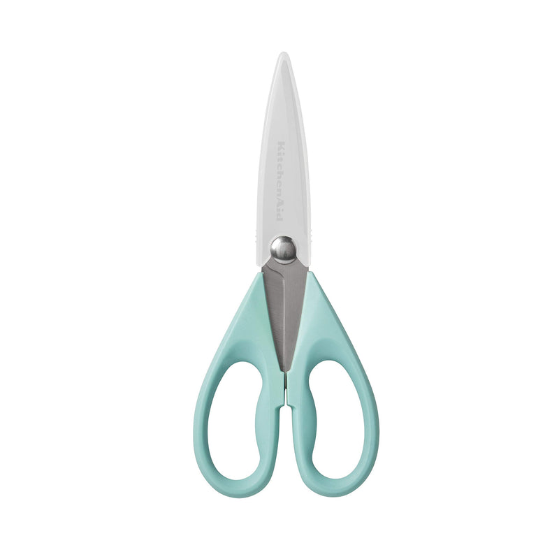 KitchenAid All Purpose Shears with Protective Sheath, 8.72-Inch, Aqua Sky - LeoForward Australia