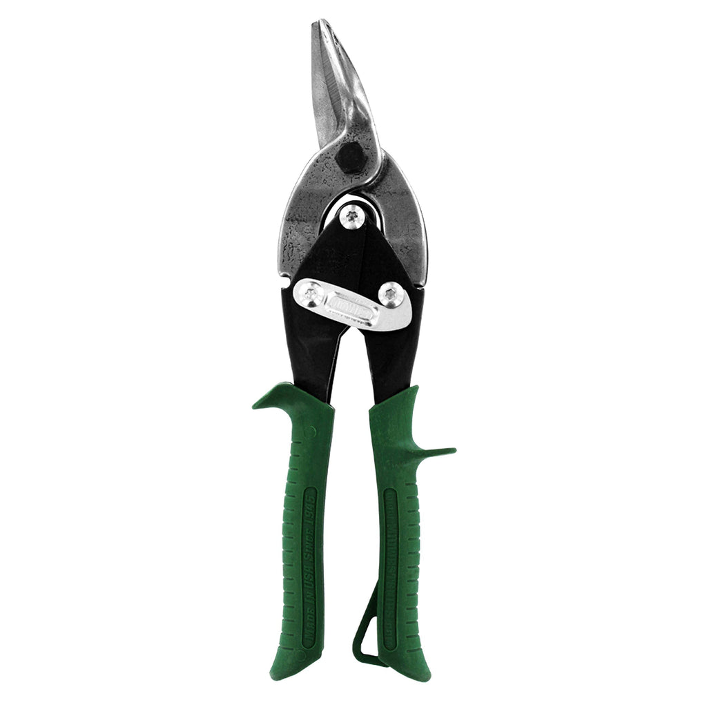  [AUSTRALIA] - Midwest Tool & Cutlery Aviation Snip - Right Cut Regular Tin Cutting Shears with Forged Blade & KUSH'N-POWER Comfort Grips - MWT-6716R