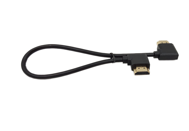 SinLoon Gold Plated High Speed 90 Angle Right HDMI Male to Left HDMI Male Adapter Cable Supports Ethernet, 3D and Audio Return (0.3M R-L) - LeoForward Australia