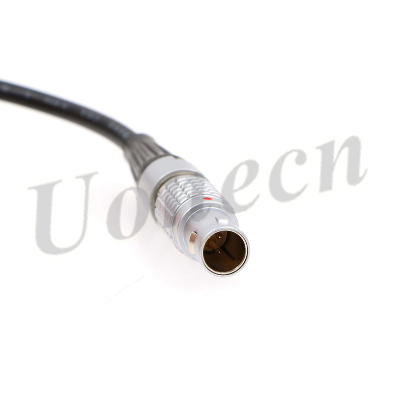  [AUSTRALIA] - Uonecn Right Angle DC Male to 2 Pin Male Teradek Bolt Power Cable for Transmitter Tilta Battery Plate on The FS7