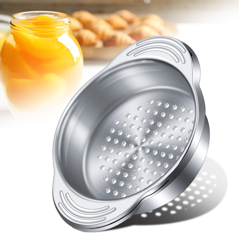  [AUSTRALIA] - Stainless Steel Food Can Strainer Oil Press Canning Drainer Colander Tuna Can Filter for Beans, Vegetables and More