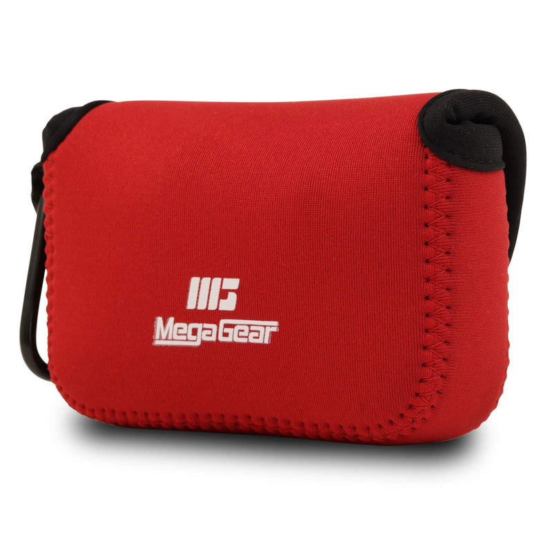  [AUSTRALIA] - MegaGear Ultra Light Neoprene Camera Case Compatible with Nikon Coolpix W150, W100, S33 Red