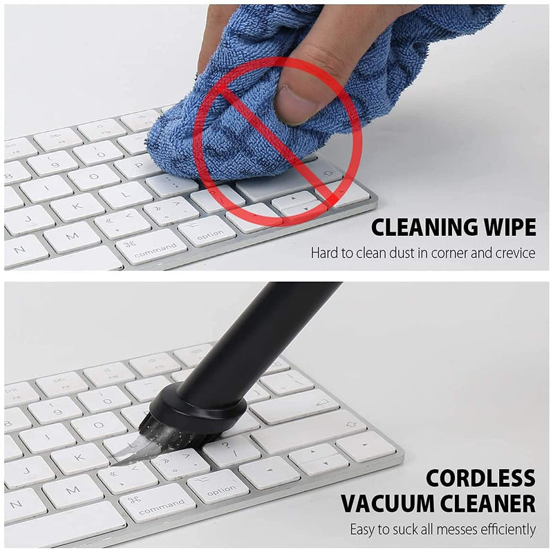  [AUSTRALIA] - Honlibey Upgraded Mini Keyboard Vacuum,Tiny Cordless Computer Vacuum Cleaner Electronics Laptop Vacuum, USB Rechargeable Tiny Vacuum Dust Kit for Desktop, PC, Sofa, Car, Pet House