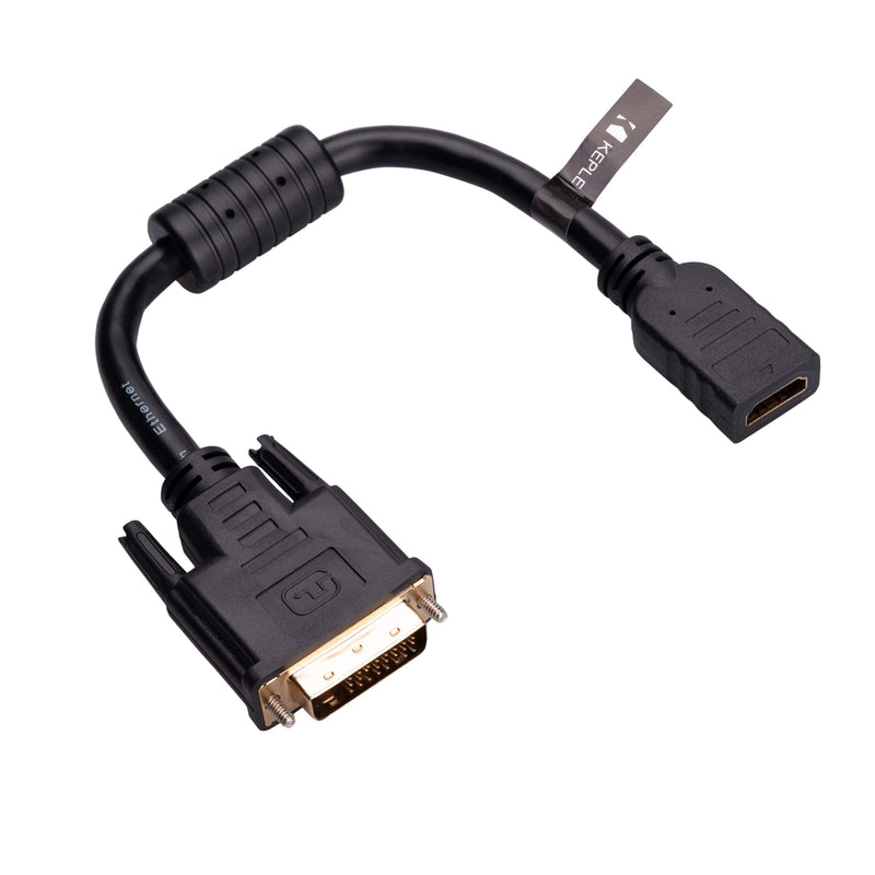  [AUSTRALIA] - HDMI to DVI Cable Adapter (DVI-D Dual Link 24+1) HDMI Female to DVI Male Adaptor with Gold-Plated Connector 1080P Full HD Converter 15cm