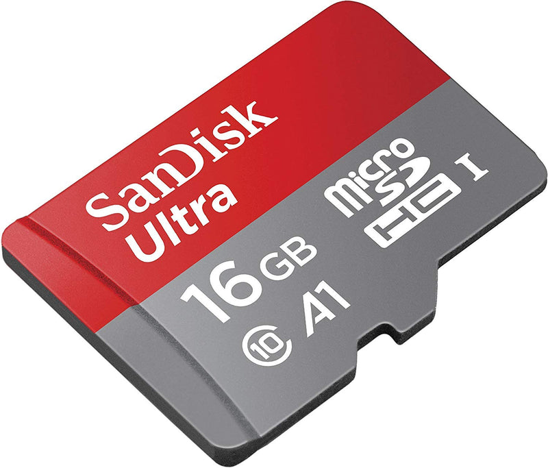  [AUSTRALIA] - SanDisk 16GB Ultra MicroSD Memory Card for ReoLink Indoor Camera Works with RLC-510A, RLC-520A, RLC-810A (SDSQUAR-016G-GN6MN) UHS-I - Bundle with (1) Everything But Stromboli Micro & SD Card Reader
