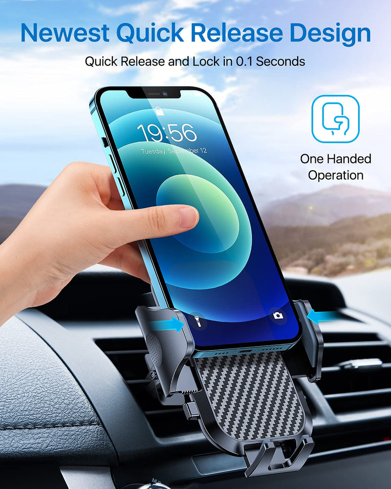  [AUSTRALIA] - andobil Car Phone Holder Mount [Holder Expert] Smartphone Air Vent Holder Easy Clamp Hands-Free Compatible with iPhone 13 12 11 Pro Max 8 Plus X XR XS SE Samsung Galaxy S21/S20+/S10/S9/Note 20/10