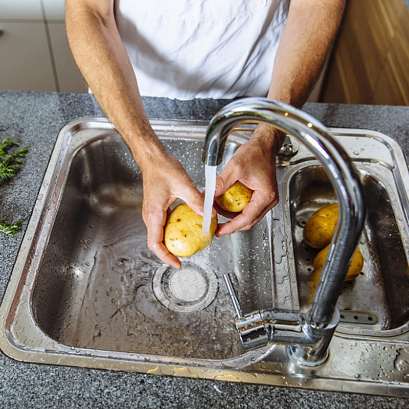  [AUSTRALIA] - 1PC Kitchen Sink Strainer - Stainless Steel Sink Strainers for Kitchen Sinks, Large Wide Rim 4.5" Diameter 1PCS