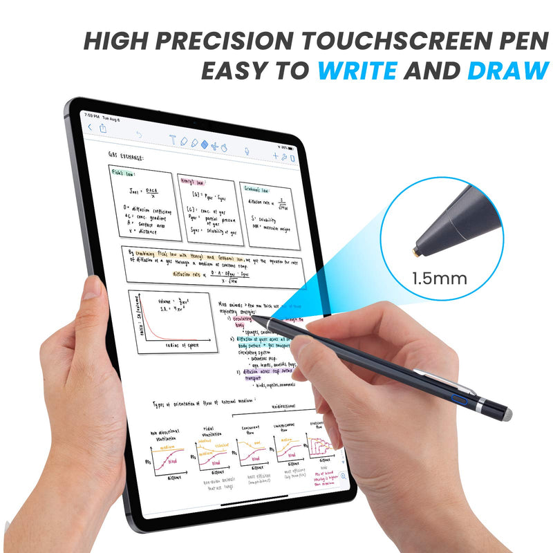 Pencil for Lenovo 2 in 1 Chromebook, EDIVIA Digital Pencil with 1.5mm Ultra Fine Tip Pen for Lenovo C330 Chromebook Stylus, Black - LeoForward Australia