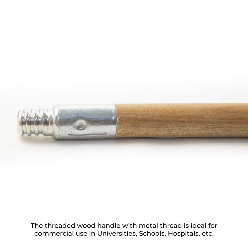 Osborn 77015SP Threaded Wood Broom Handle with Metal Thread, 15/16" Diameter, 60" Long - LeoForward Australia