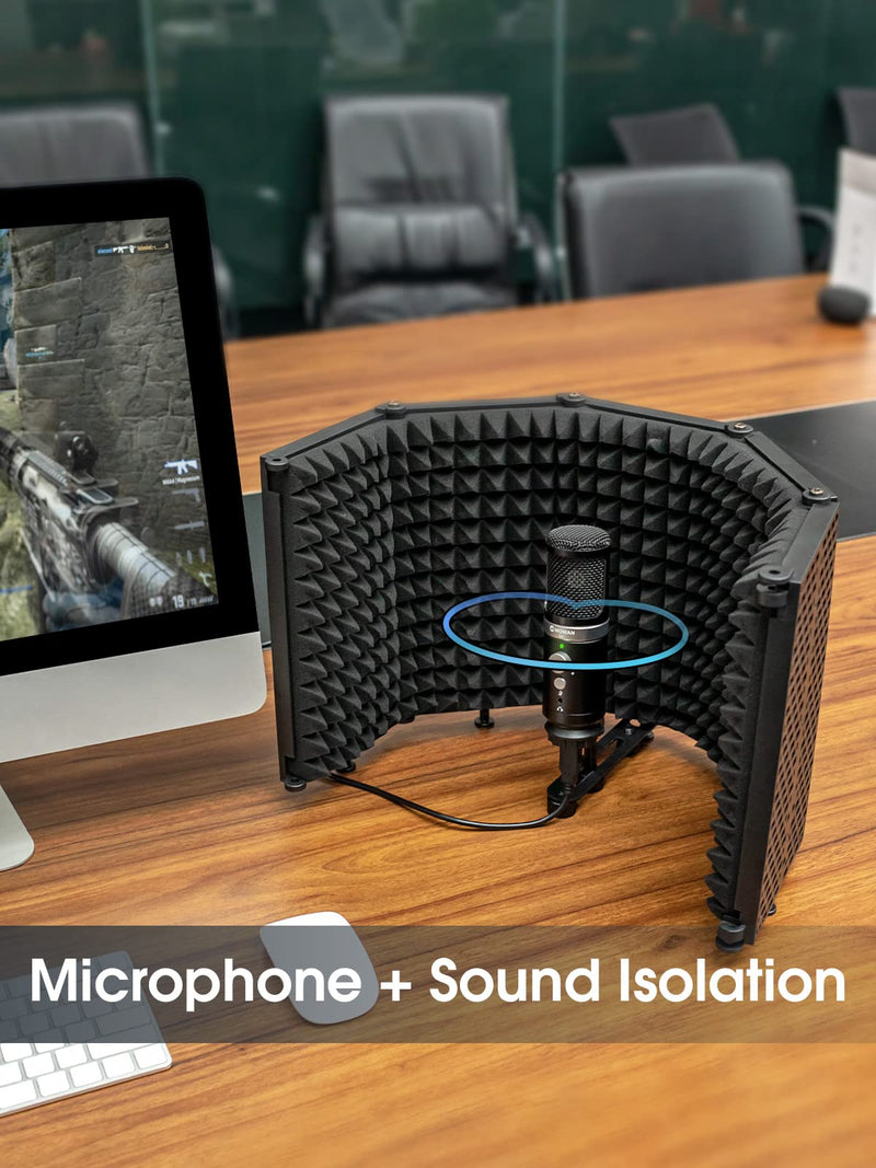  [AUSTRALIA] - Podcast USB PC Microphone with Isolation Shield Combination