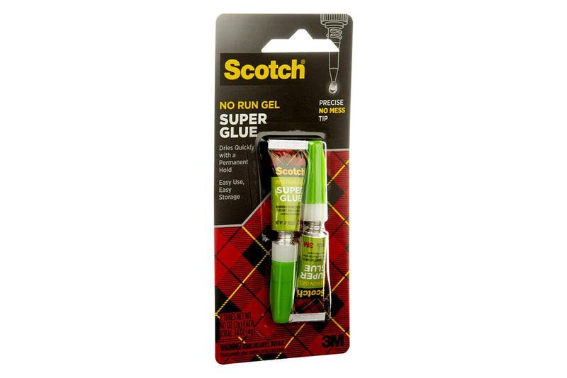  [AUSTRALIA] - Scotch Super Glue Gel, .07 oz, 2-Pack, Dries Quickly with a Permanent Hold (AD112)