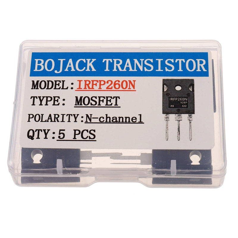 BOJACK IRFP260 MOSFET Transistors IRFP260N 50A 200V N-Channel Power MOSFET IRFP260NPBF TO-247AC (Pack of 5 Pcs) - LeoForward Australia