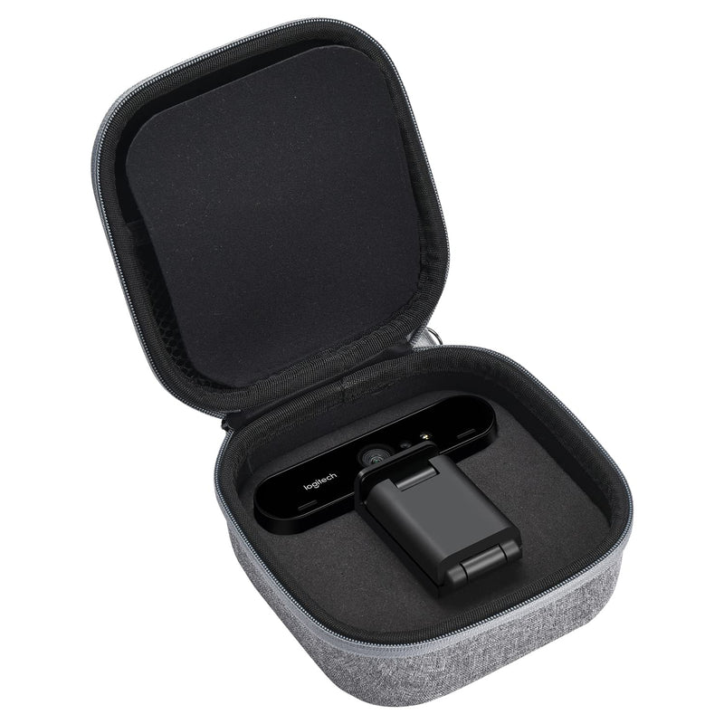  [AUSTRALIA] - AZTOPA Shockproof Webcam Travel Case Storage Bag for Logitech Brio 4K/BRIO Ultra HD Webcam (Gray) Gray
