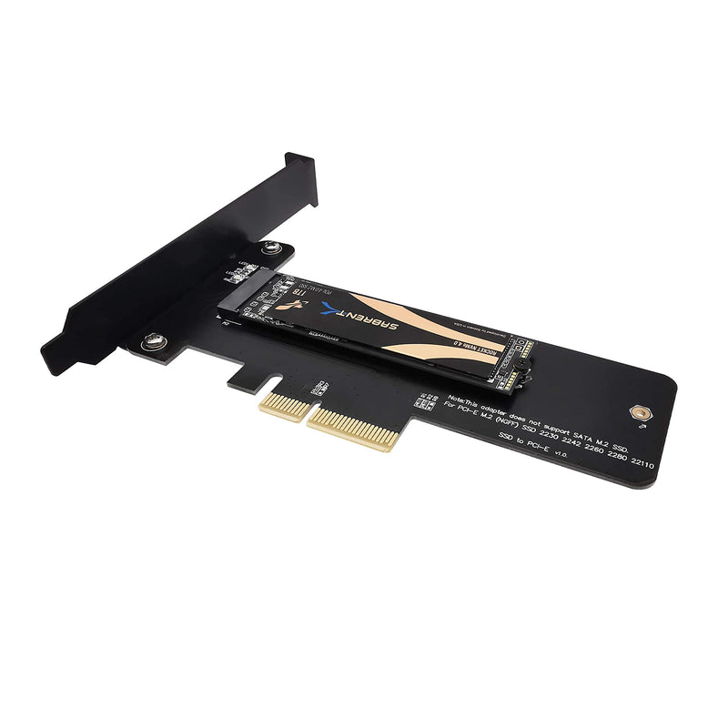  [AUSTRALIA] - EZDIY-FAB PCI Express M.2 SSD NGFF PCIe Card to PCIe 4.0 x4 M2 Adapter (Support M.2 PCIe 22110,2280, 2260, 2242)
