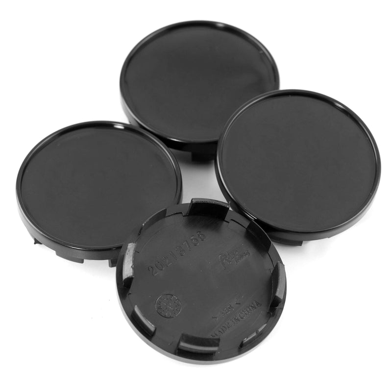  [AUSTRALIA] - Set of 4 54mm(2.13in)/51mm(2.01in) Wheel Hub Center Caps Black Base for Ibiza 2006-2015 Exeo 2008-2013#6LL601171 Replacement