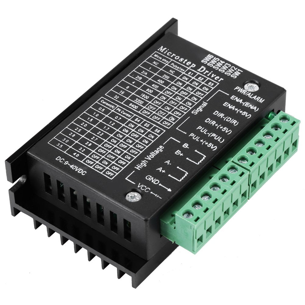  [AUSTRALIA] - TB6600 DC 9-40V 160W 0.2-5A stepper motor driver, phase hybrid hybrid stepper motor driver board stepper controller module board 32 microstep, CNC engraving machine stepper motor driver control