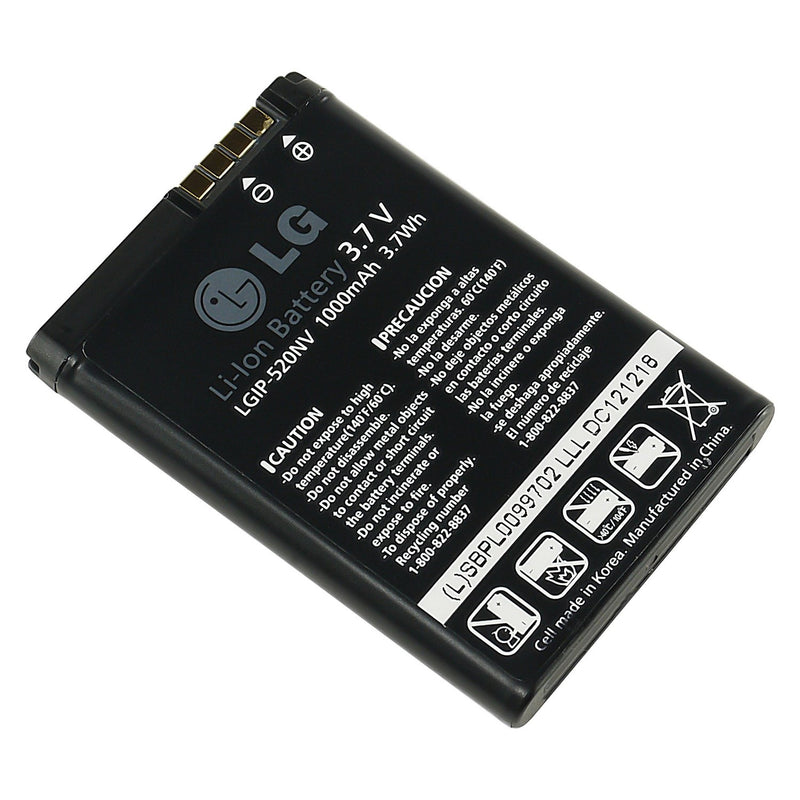 LG LGIP-520NV 1000mAh Original OEM Battery for the LG Accolade VX5600/Cosmos Touch/VN270 - Non-Retail Packaging - Black - LeoForward Australia