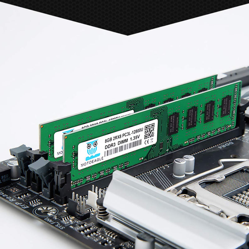  [AUSTRALIA] - DDR3L-1600 UDIMM 16GB Kit (2x8GB) 2Rx8 PC3 PC3L-12800U 8GB 240 Pin Non ECC Unbuffered 1.35V/1.5V CL11 Dual Rank Desktop Memory Ram DDR3L 1600MHz DIMM 8GBx2 PC3 12800U - 8GBx2
