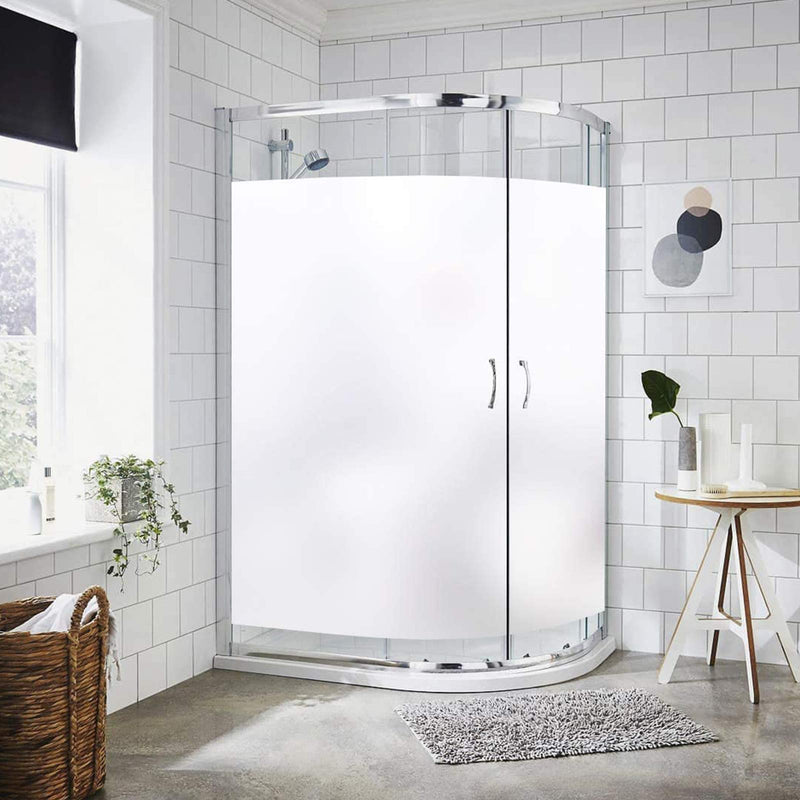  [AUSTRALIA] - rabbitgoo Window Privacy Film, Frosted Removable Glass Covering for Bathroom, Opaque Static Cling Heat Control Door Sticker for Home Office Living Room, Non-Adhesive (Matte White, 17.5 x 78.7 inches) 17.5" x 78.7" (44.5 x 200 cm)