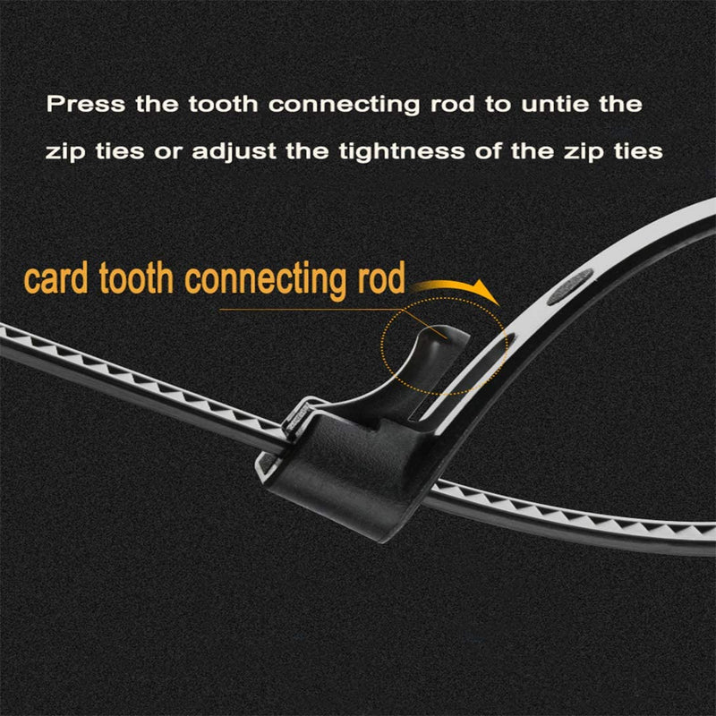  [AUSTRALIA] - Releasable Reusable Zip Ties 12 Inch Heavy Duty Zip Tie Thick Black Cable Ties Reusable 100 Pack 50lb Tensile Strength Nylon Cable Wire Ties for Multi-Purpose Use Indoor And Outdoor Plastic Tie Wire releasable zip ties 12×0.3inch