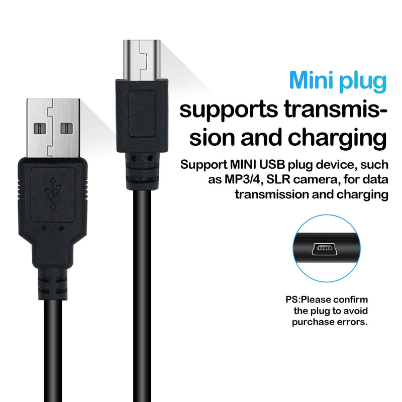  [AUSTRALIA] - XINYUWIN Mini USB 5Pin Power Cord 5FT Compatible with Garmin GPS Navigator Nuvi 50lmt 52lm 55lmt 57lm 67lm 2457lmt 2557lmt 2589lmt 2597lmt 2689lmt 2555lmt 2595lmt 40lm 255w; Gpsmap 62s Charging Cable