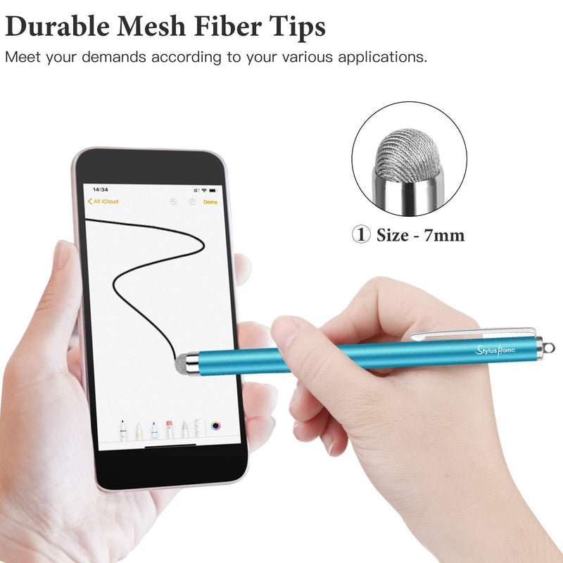  [AUSTRALIA] - StylusHome Stylus Pens for Touch Screens (6 Pcs), Sensitivity Capacitive Stylus Fiber Tips Touch Screen Pen with 6 Extra Replaceable Tips for for iPad iPhone Tablets All Universal Touch Devices