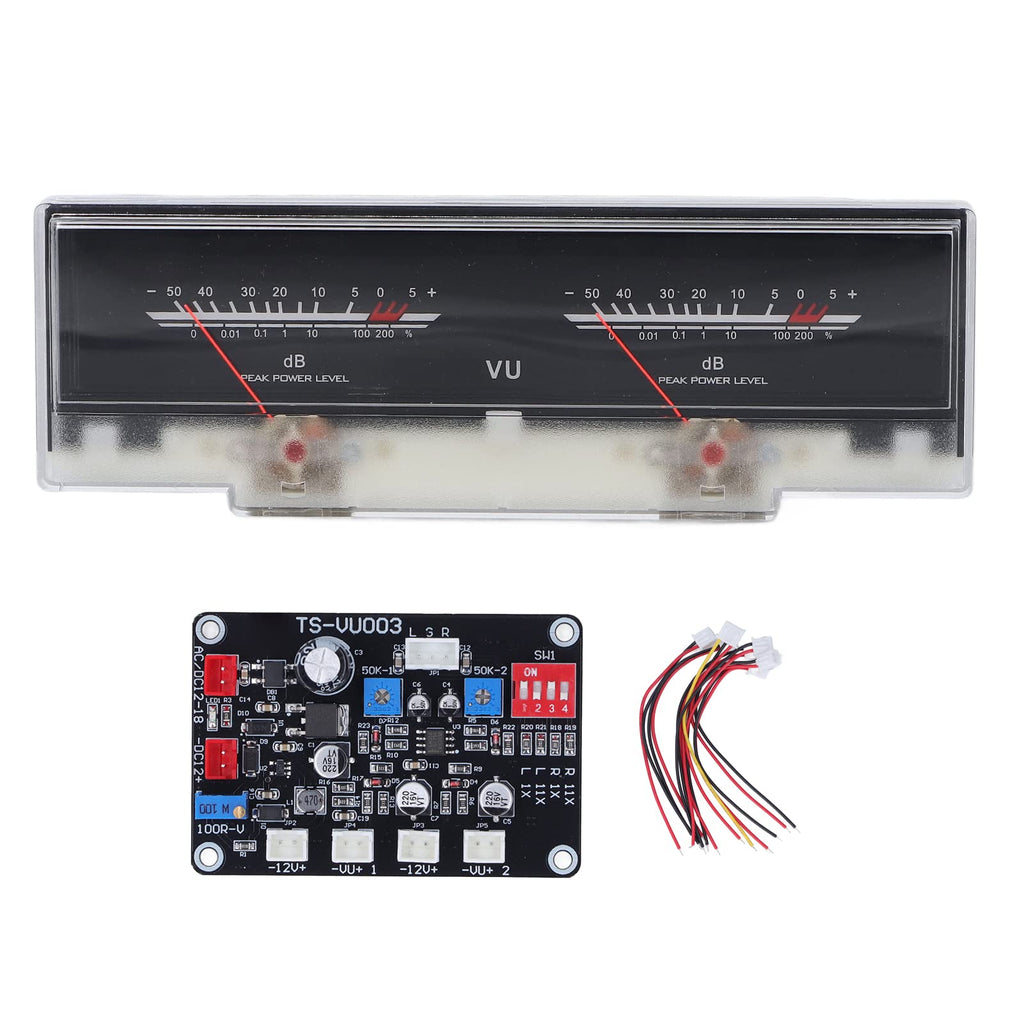  [AUSTRALIA] - Portable VU Meter with Driver Board Kit Adjustment Power Amplifier DB Meter with Backlit for DIY Home Car