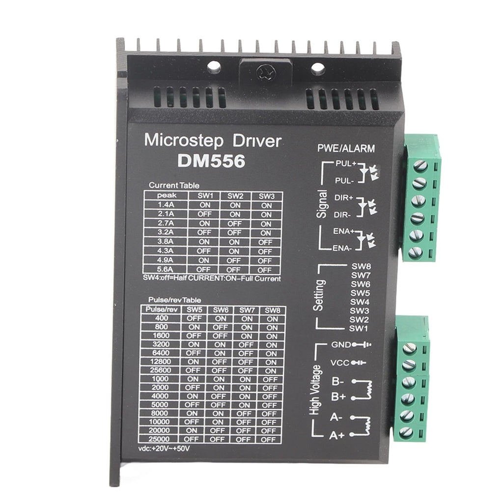  [AUSTRALIA] - Ejoyous DM556 Stepper Motor Driver Stepper Motor Driver Digital Stepper Driver for Automatic Packaging Machine Dispenser Engraving Machine with 42/57 Stepper Motors