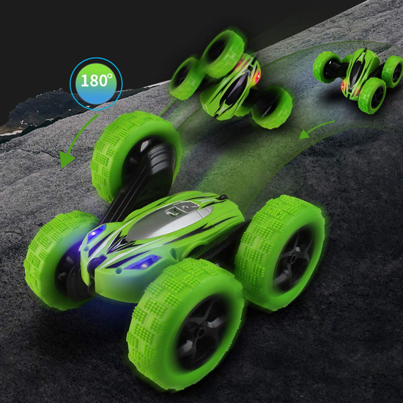 Fisca RC Car Remote Control Stunt Car, 4WD Monster Truck Double Sided Rotating Tumbling - 2.4GHz High Speed Rock Crawler Vehicle with Headlights for Kids Age 4, 5, 6, 7, 8, 9-12 Year Old - LeoForward Australia