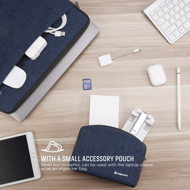  [AUSTRALIA] - NIDOO Laptop Sleeve 14 inch Computer Case Protective Bag for 15" Surface Laptop 3 4/14" ThinkPad T14 P14 / Lenovo ThinkPad P40 Yoga/ThinkPad X1 Carbon/Acer Chromebook Spin 514 / Dell Latitude 14 Blue