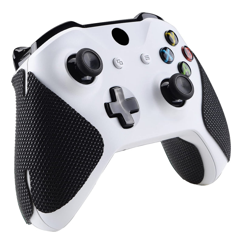 eXtremeRate Black Sweat-Absorbent Controller Grip for Xbox One S/X, Xbox One Controller, Professional Textured Soft Rubber Pads Handle Grips for Xbox One Xbox One S/X Controller - Diamond Grain Diamond Grain-Black - LeoForward Australia