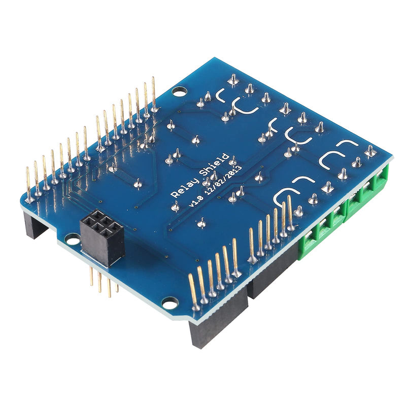  [AUSTRALIA] - AITRIP 2PCS 4 Channel 5v Relay Shield Module for Arduino UNO R3 Relay Shield Interface 4 Four Channel for PIC AVR DSP ARM MCU Arduino UNO R3