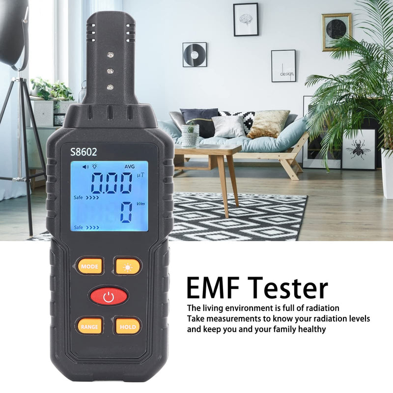  [AUSTRALIA] - EMF Test, Electromagnetic Radiation Tester EMF Electric Magnetic Field Detector Meter 5 Hz to 3500 Hz