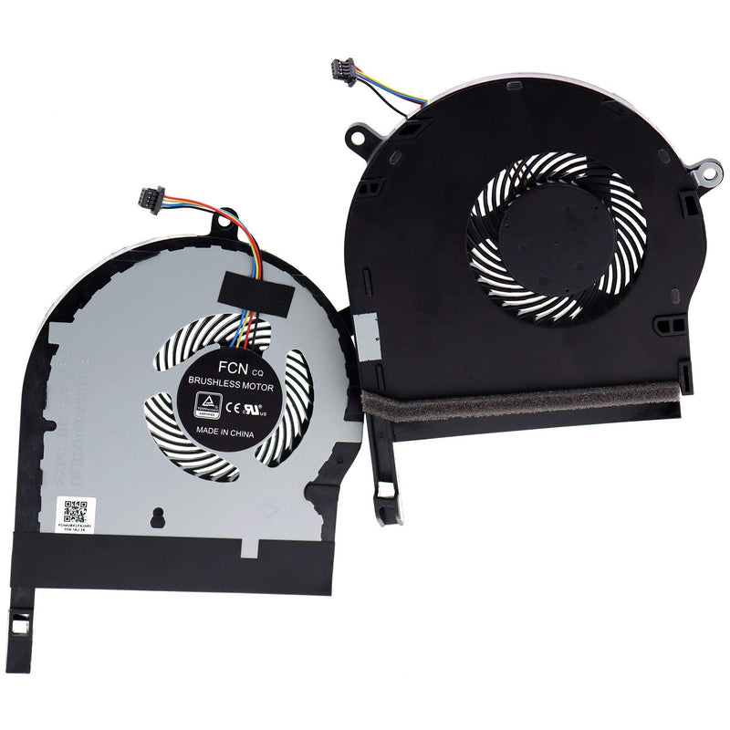  [AUSTRALIA] - Deal4GO CPU Cooling Fan FKPC DFS501105PR0T w/GPU Fan FKPD DFS531005PL0T for ASUS TUF Gaming Laptop FX504 FX80 ZX80 FX504G FX504GD FX80G FX80GE ZX80G CPU w/ GPU Cooling FAN set