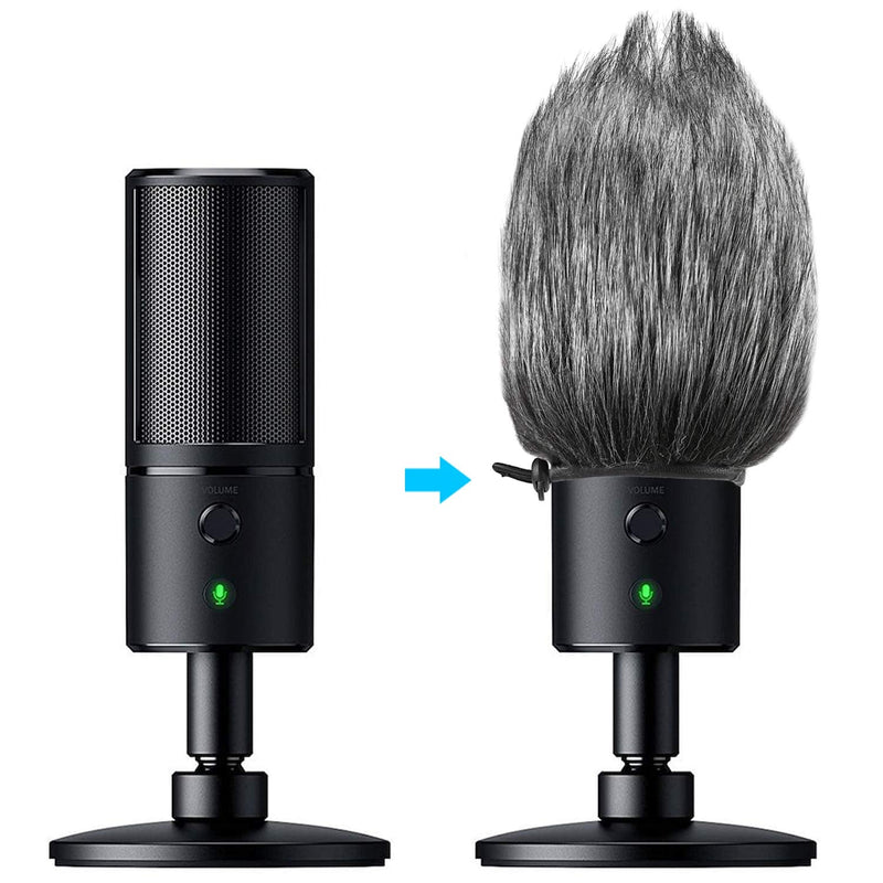  [AUSTRALIA] - Razer Seiren X Furry Windscreen Muff, Mic Pop Filter/Wind Cover Shield for Razer Seiren X Microphone by YOUSHARES