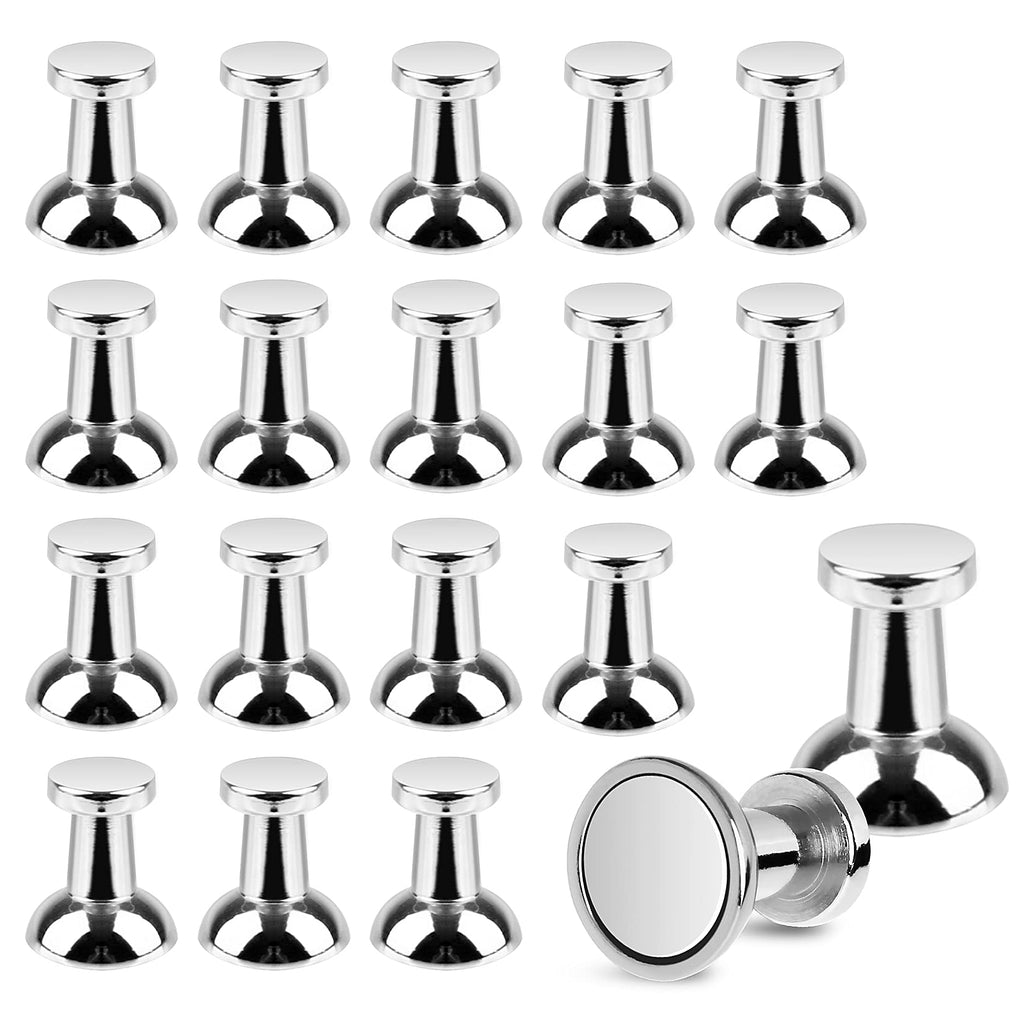  [AUSTRALIA] - 54pcs Magnetic Push Pins Refrigerator Magnets, Brushed Nickel Push Pin Magnets Perfect for Fridge Magnets, Office Magnets, Whiteboard Magnets, Map Magnets 54 Pack