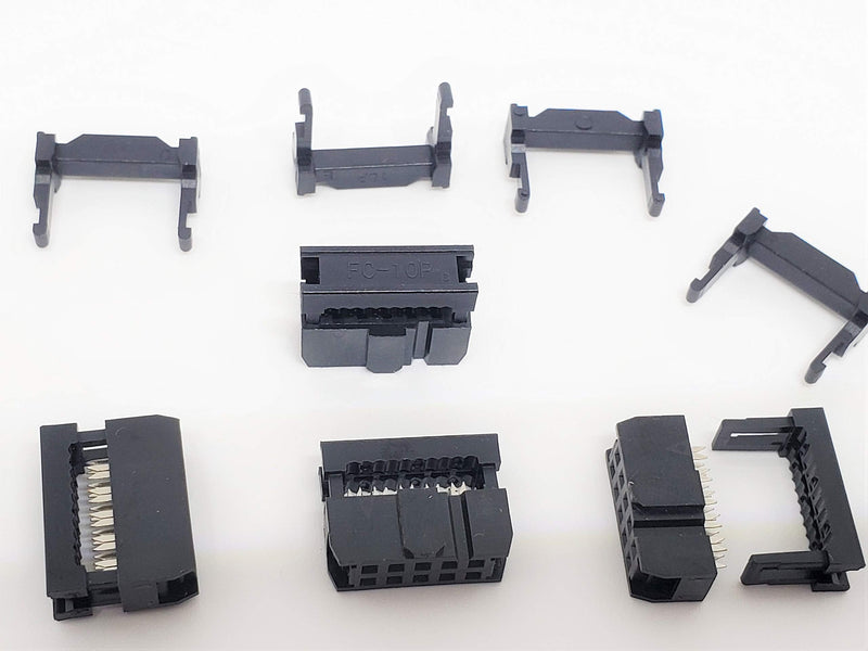  [AUSTRALIA] - PC Accessories - Connectors Pro 50-Pack 2X5 10P 2.54mm Dual Rows IDC Sockets for Flat Ribbon Cable, 10 Pins FC Female Connector