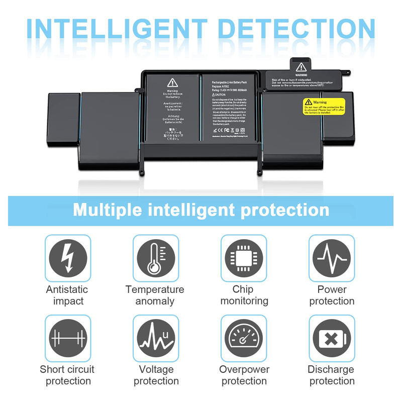  [AUSTRALIA] - A1582 A1502 Battery - for MacBook Pro Battery 13” Retina Late 2013, Mid 2014, Early 2015, for MacBook Pro A1493 A1582 A1502 Replacement Li-Polymer Battery [11.42V/ 74.9Wh]