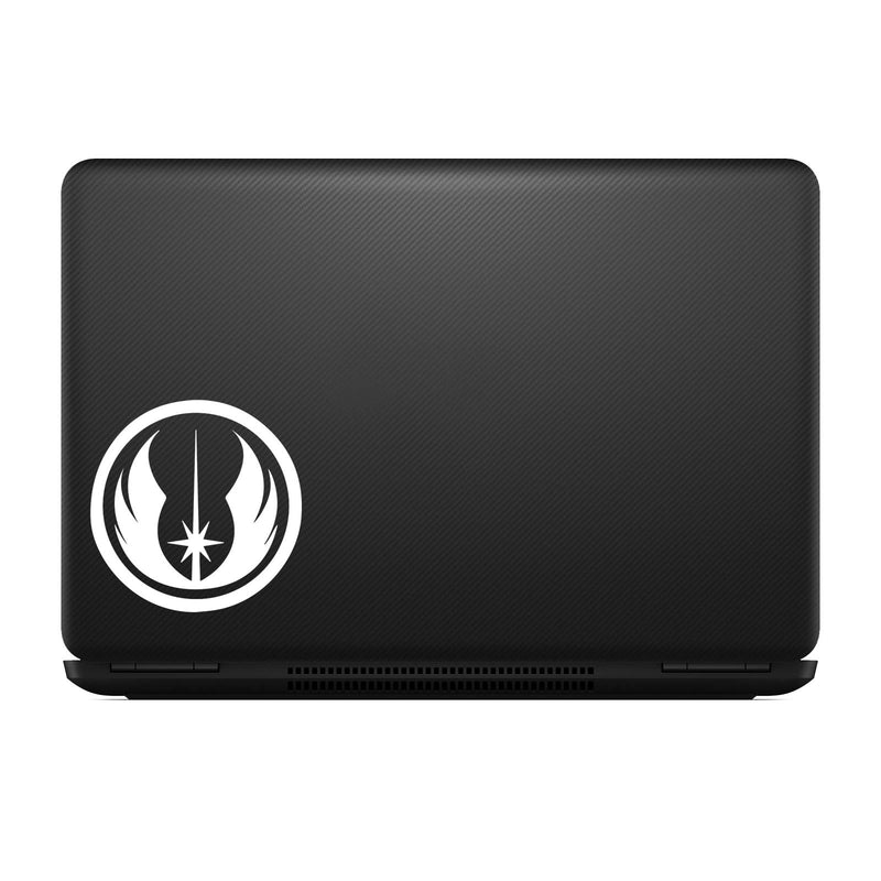  [AUSTRALIA] - Bargain Max Decals - Jedi Order Sticker Decal Notebook Car Laptop 5" (White)